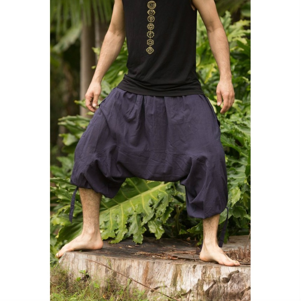 Shantaraam Yoga Ali Baba Dark Blue Shorts Pants